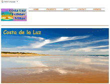 Tablet Screenshot of costa-luz-holiday-villas.com